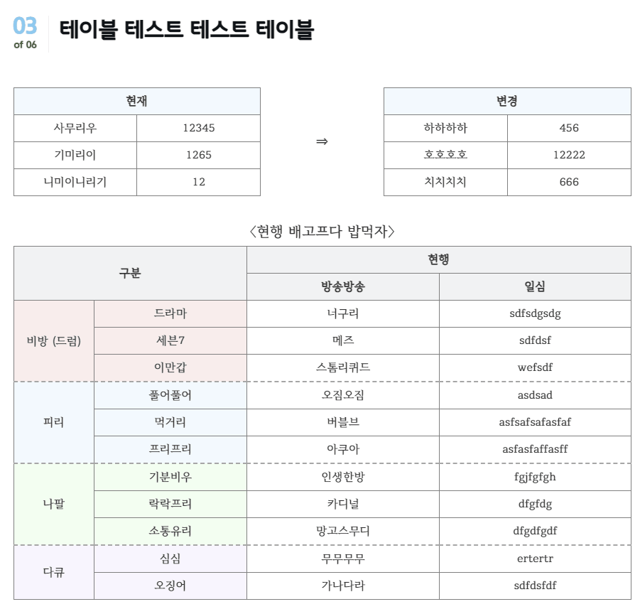 테이블 마우스 테이블 마우스